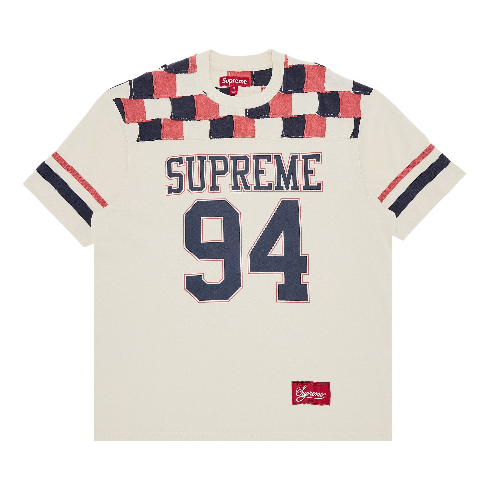 Supreme Patchwork Yoke Football Top 'Stone' - 1