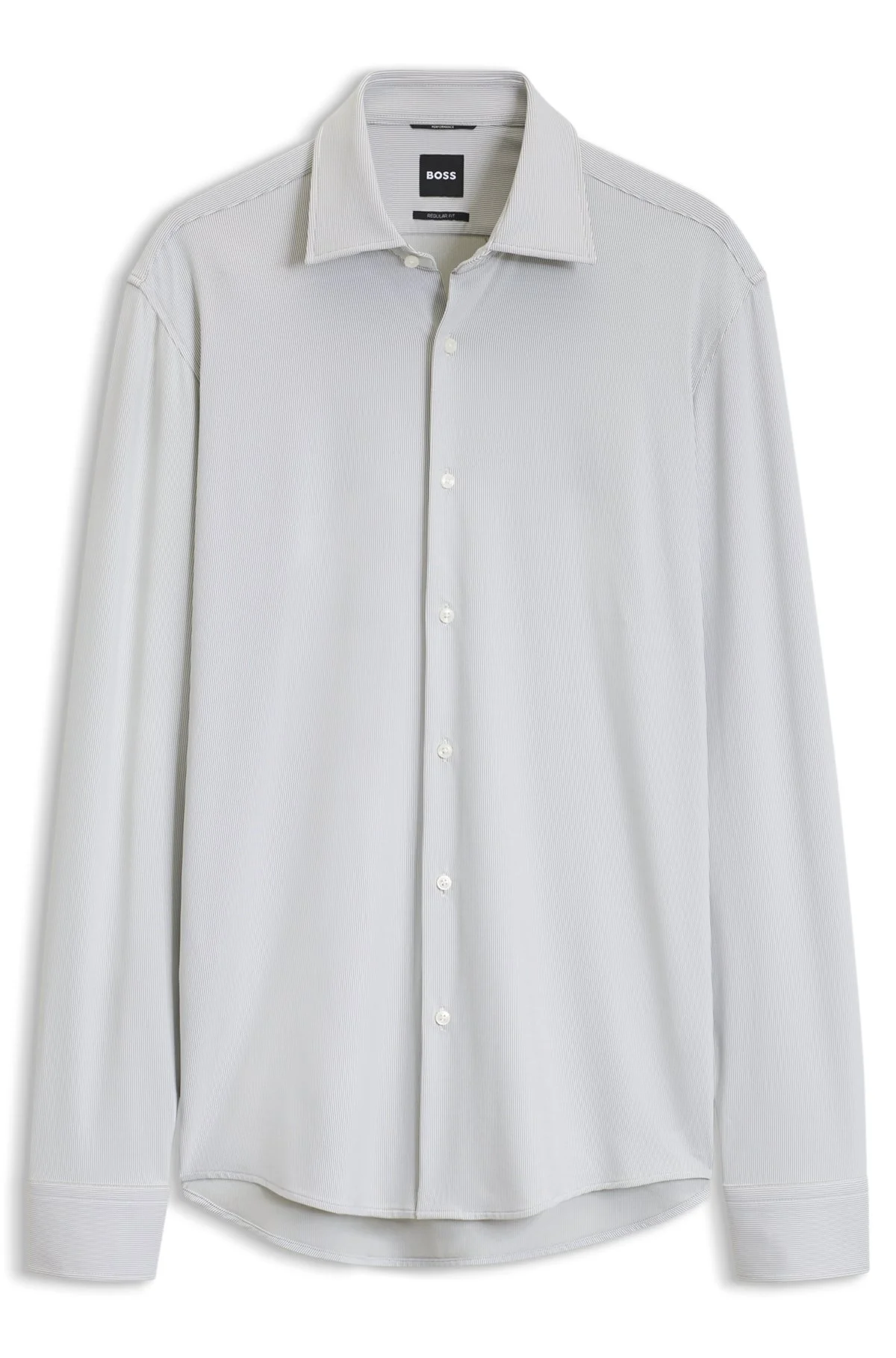 REGULAR-FIT DRESS SHIRT IN STRETCH JERSEY - 1