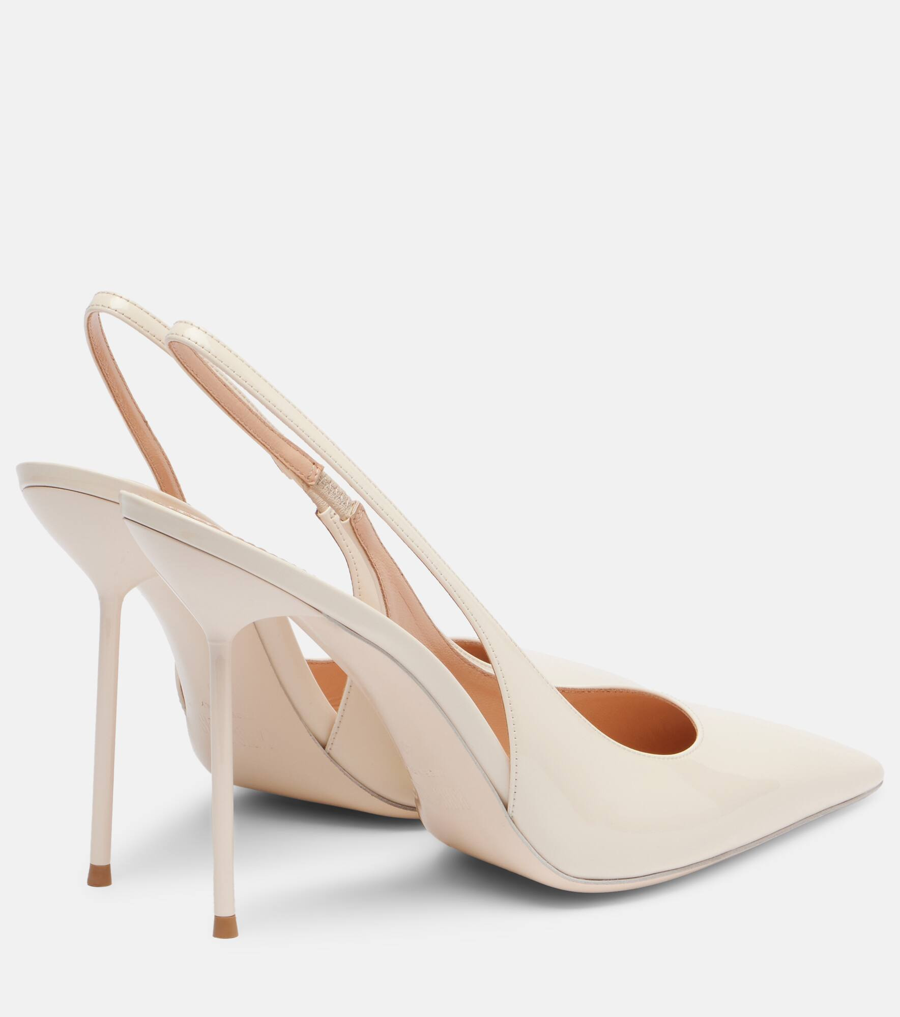 Bridal Lidia 105 patent leather slingback pumps - 2
