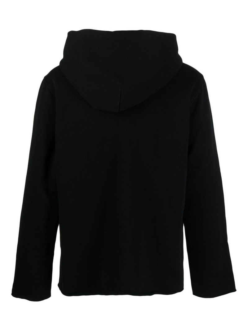 LES TIEN front zip-fastening hoodie outlook