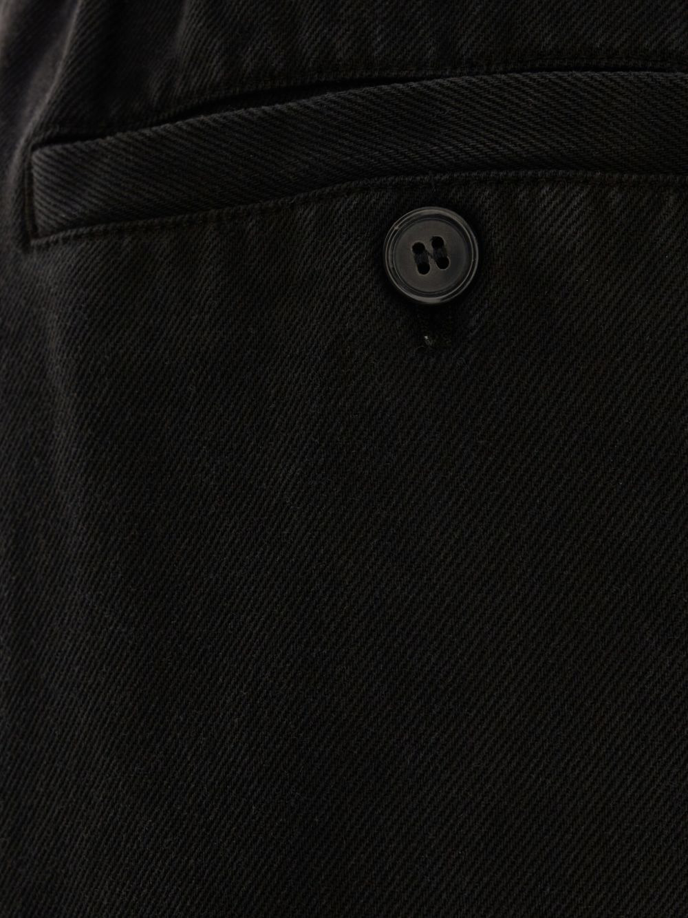 monogram-embroidered straight trousers - 3