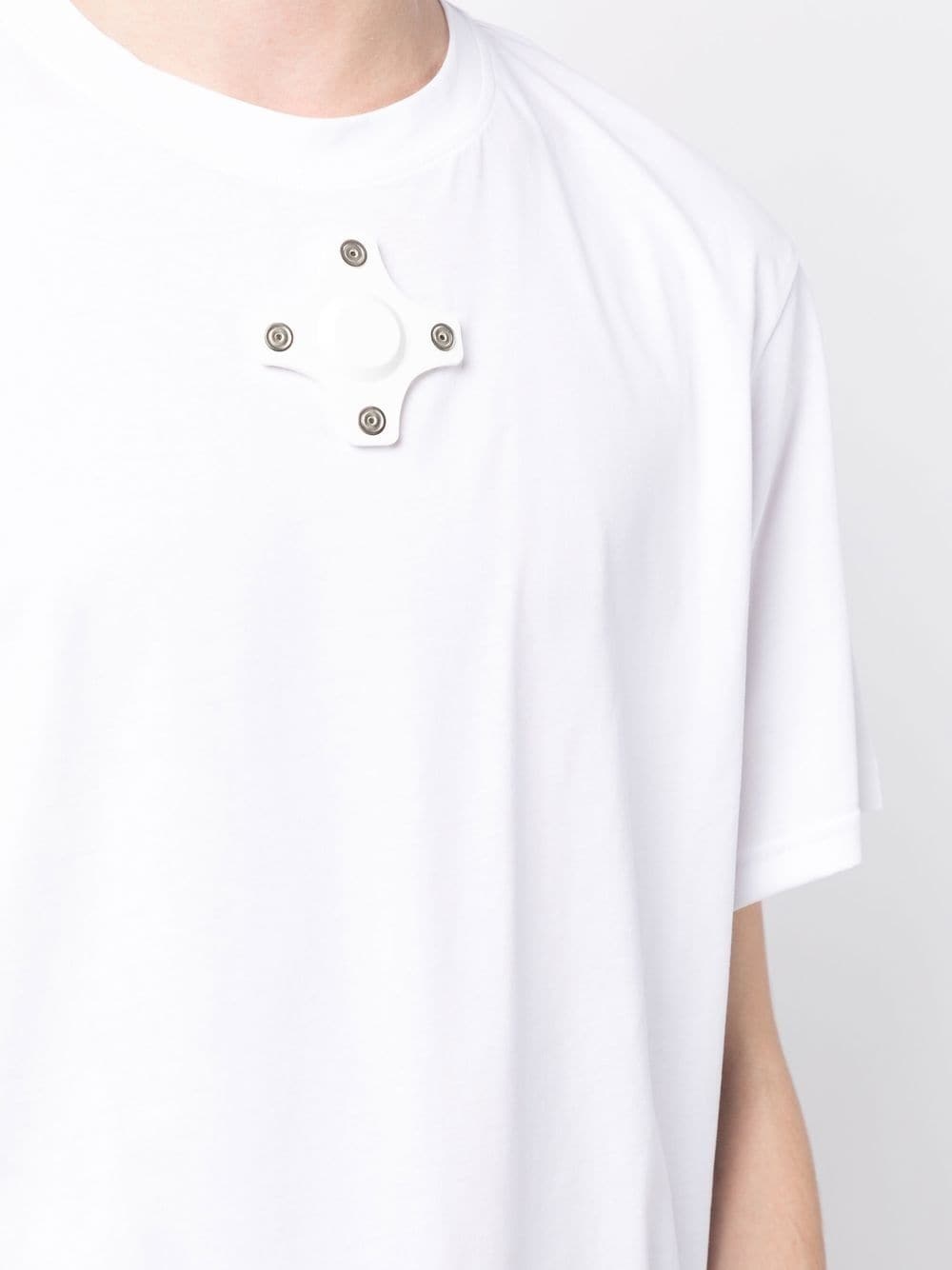 eyelet-detail short-sleeve T-shirt - 5