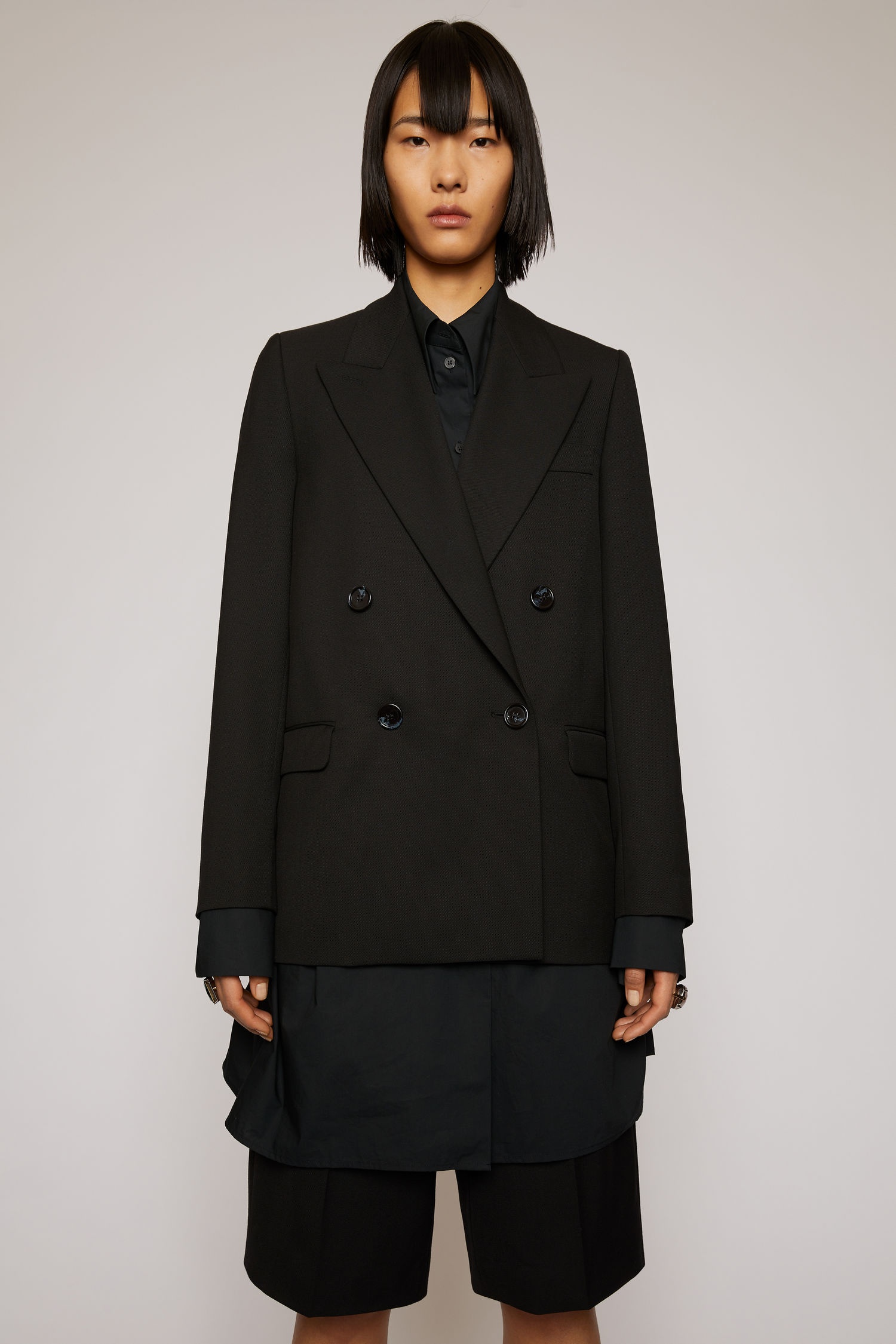 Double-breasted suit jacket black - 6