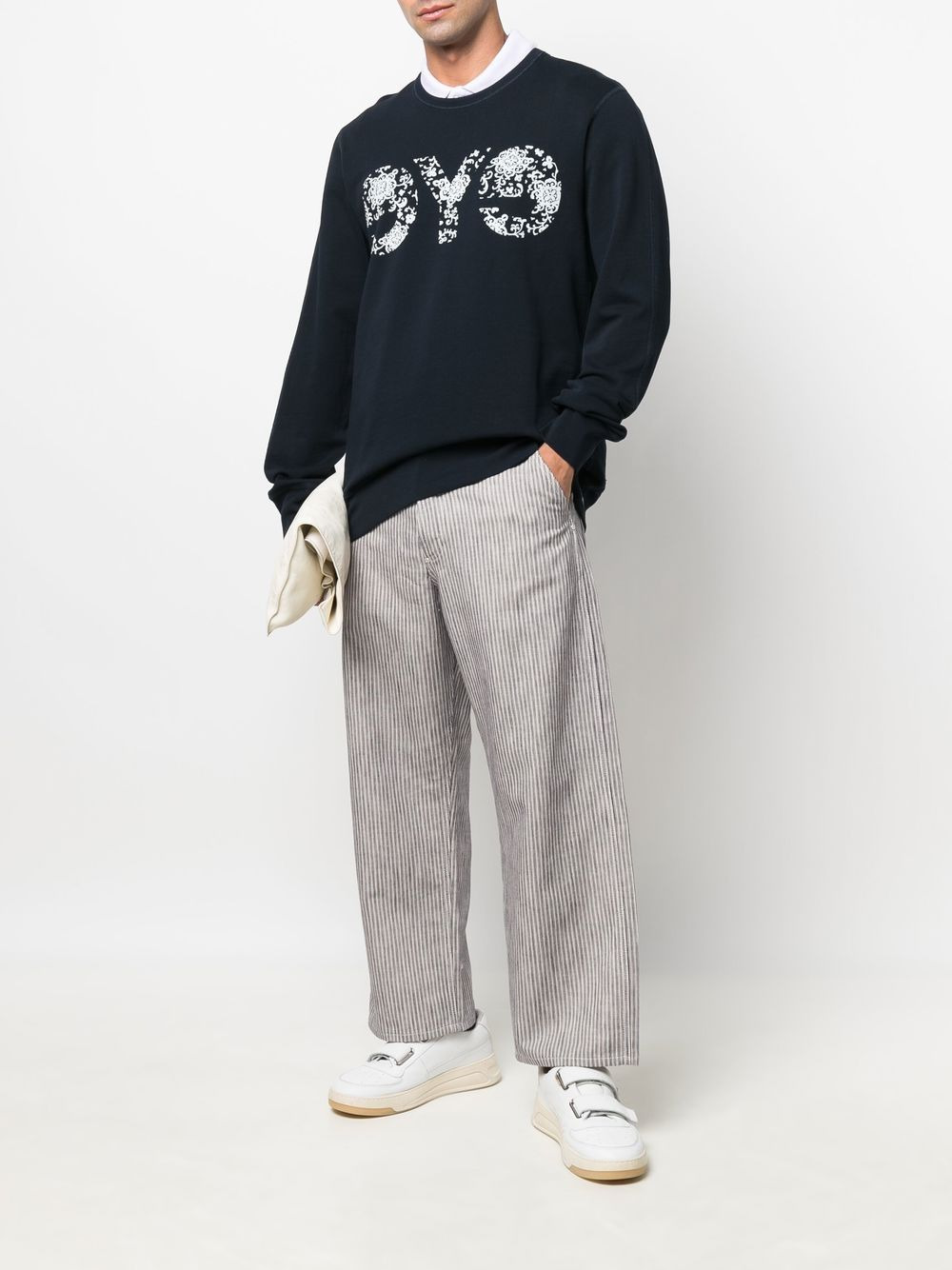 logo-print cotton sweatshirt - 2