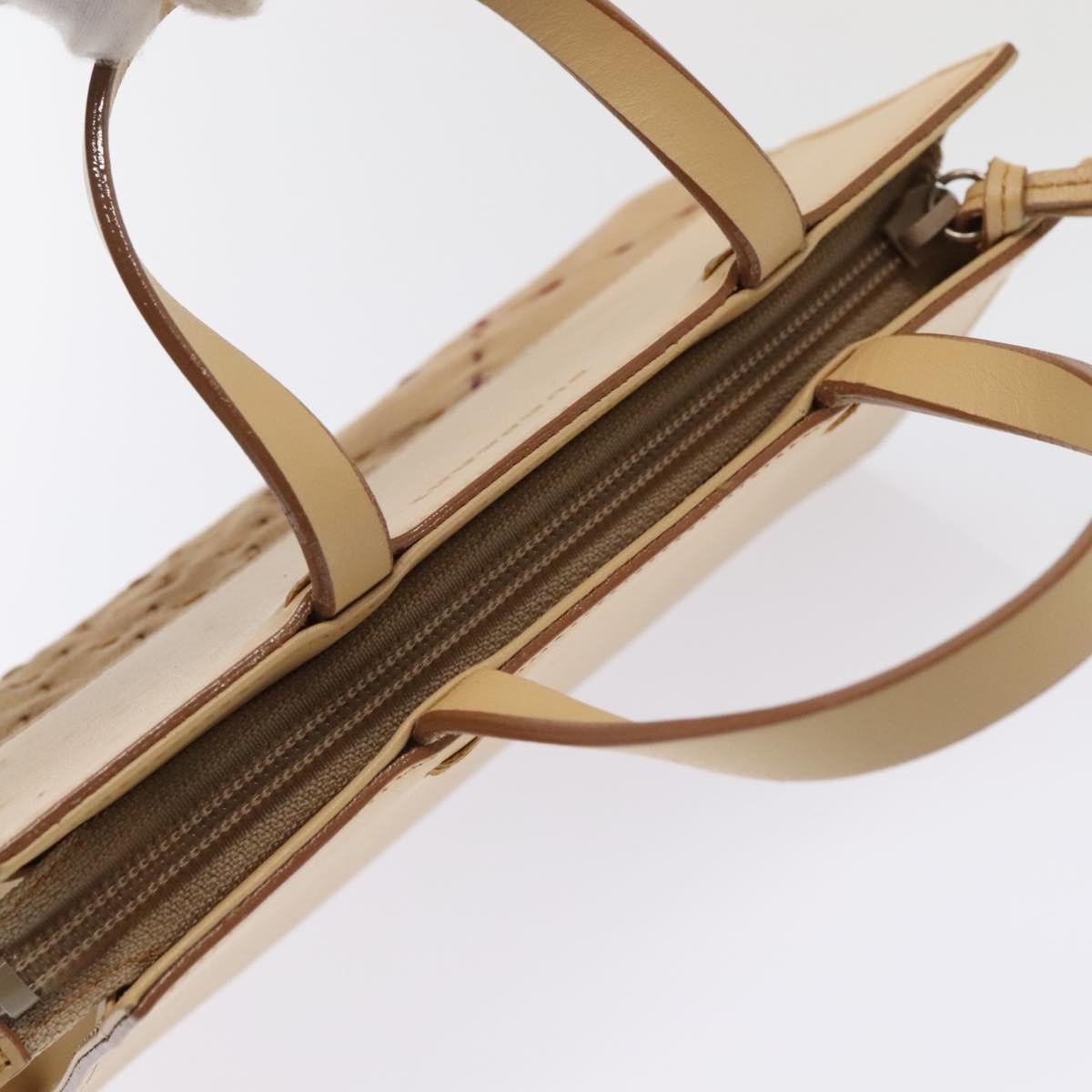 Burberry Hand Bag Leather Beige - 6