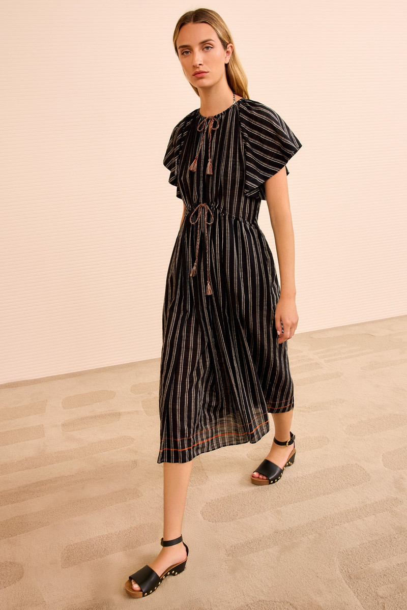 ULLA JOHNSON Ariane Striped Dress Coverup outlook
