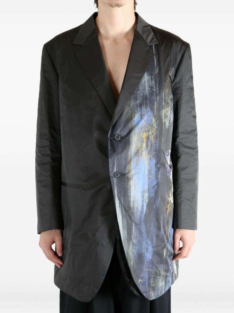 abstract-print single-breasted jacket 3