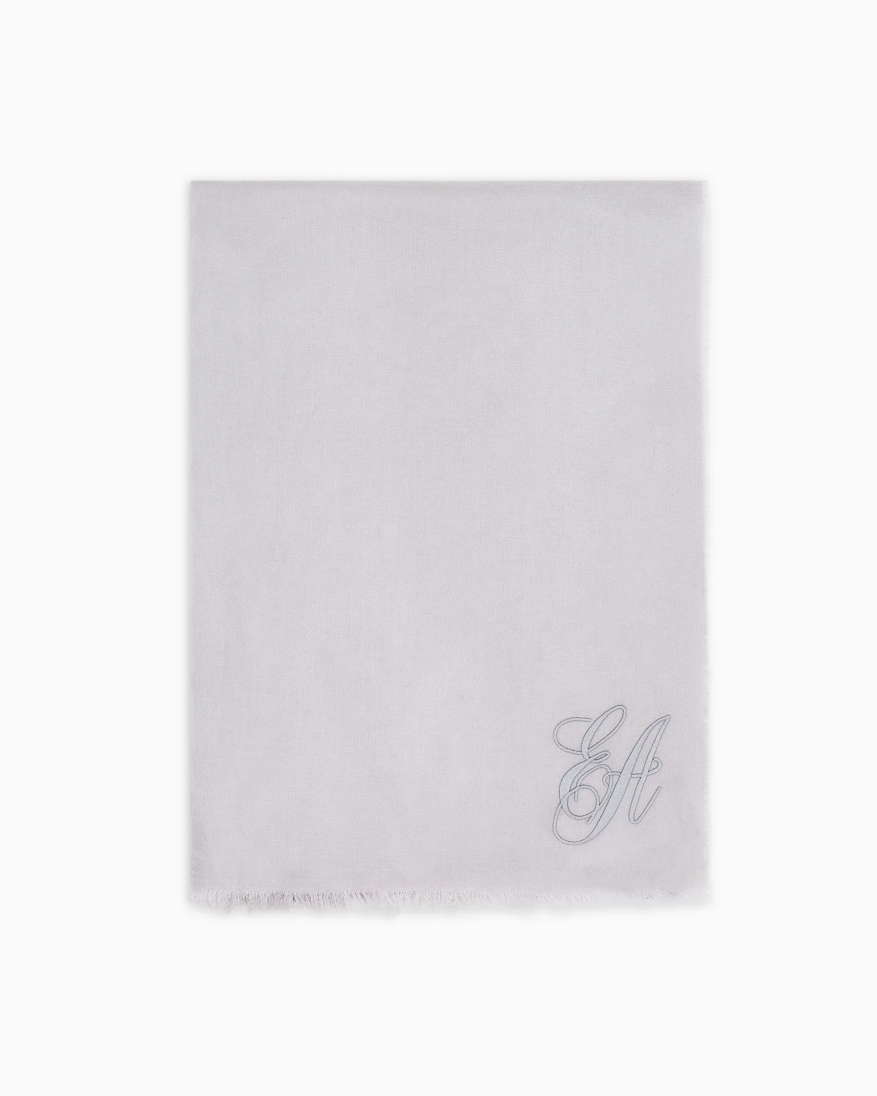 OVERSIZED MODAL STOLE WITH EA SIGNATURE EMBROIDERY - 1