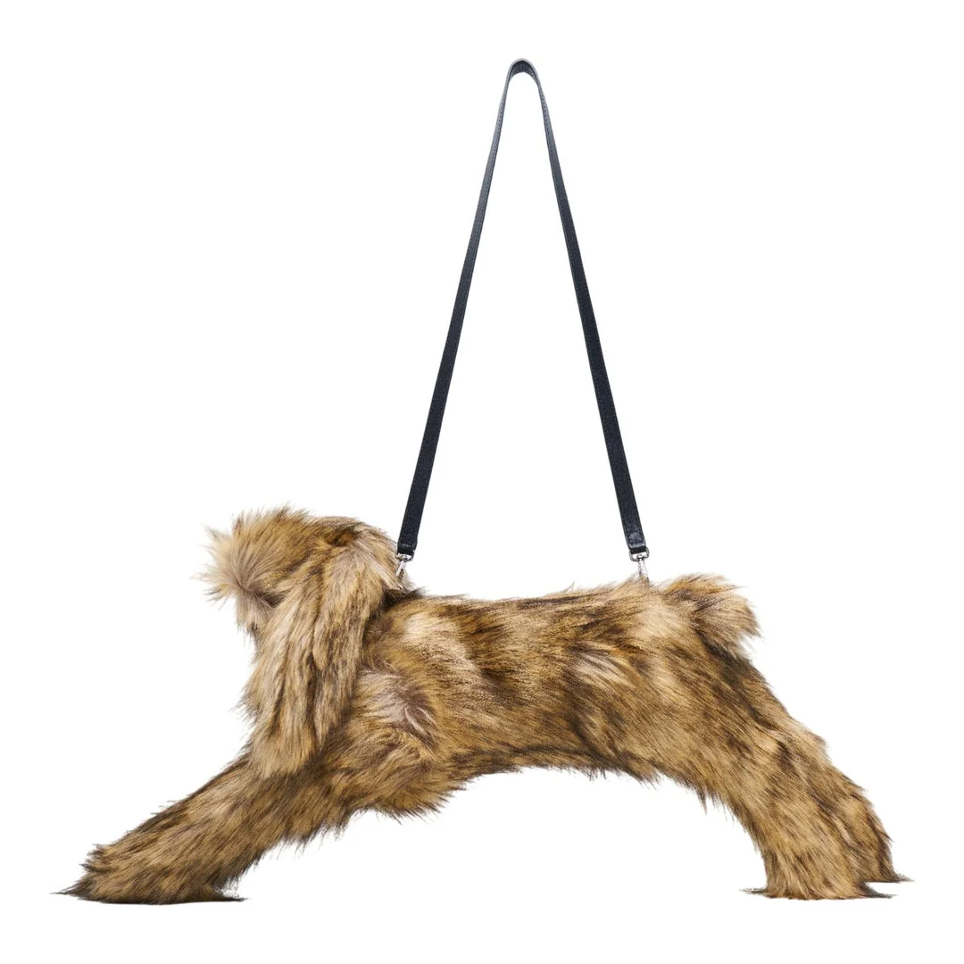 Faux Fur Hare Crossbody Bag - 1