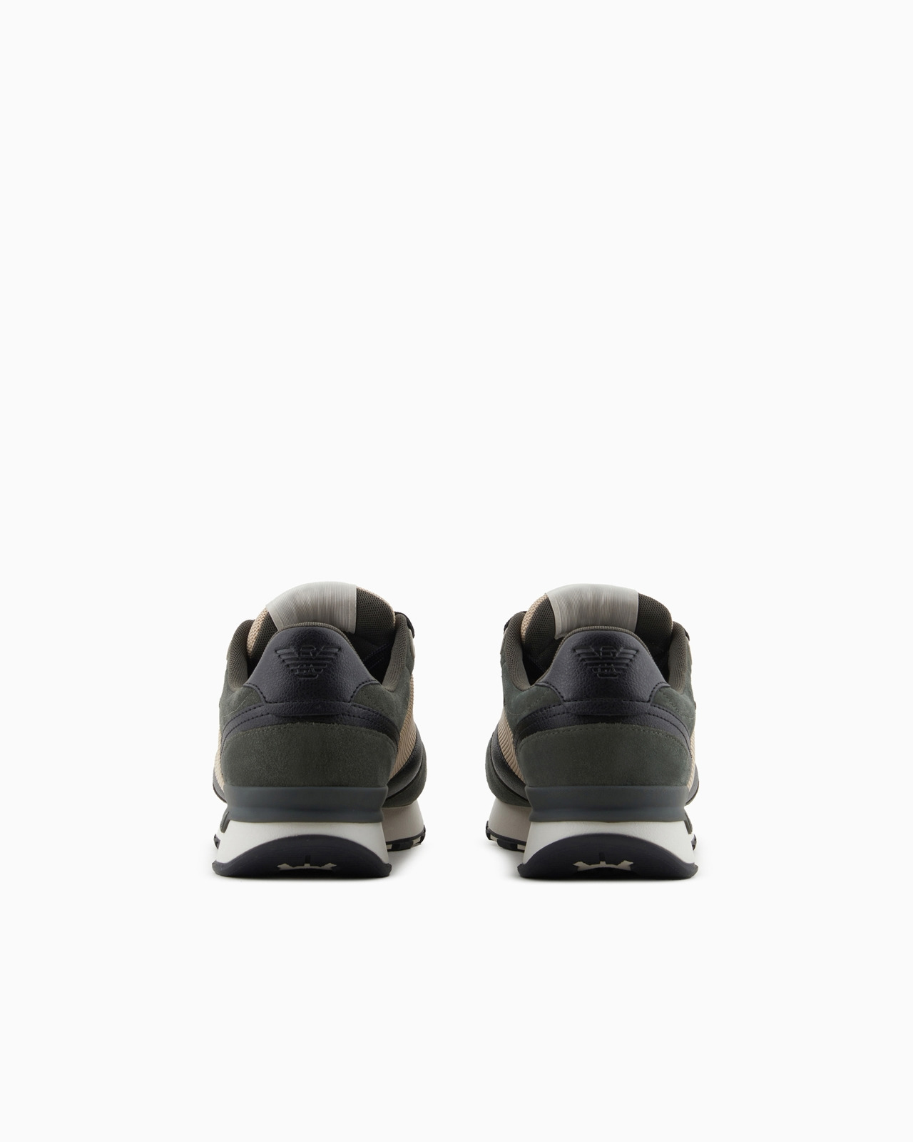 Mesh and suede sneakers with side eagle - 4