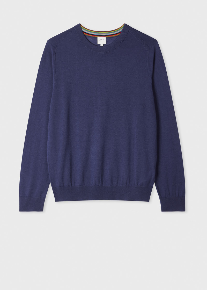 Indigo Merino Wool Sweater 1