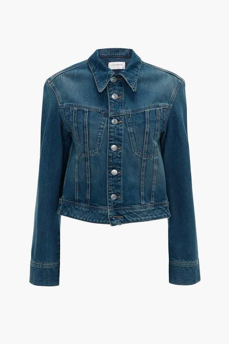 Denim Jacket In Mid Blue Wash 1