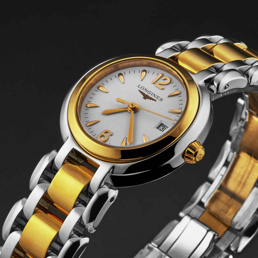 Longines PrimaLuna Quartz White Dial Ladies Watch L8.110.5.16.6 - 136