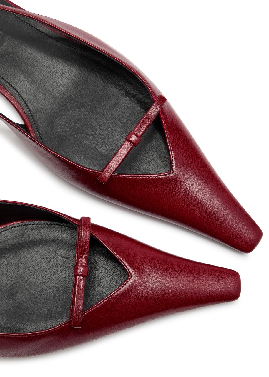 Victoria Beckham Leather Slingback Flats - 3