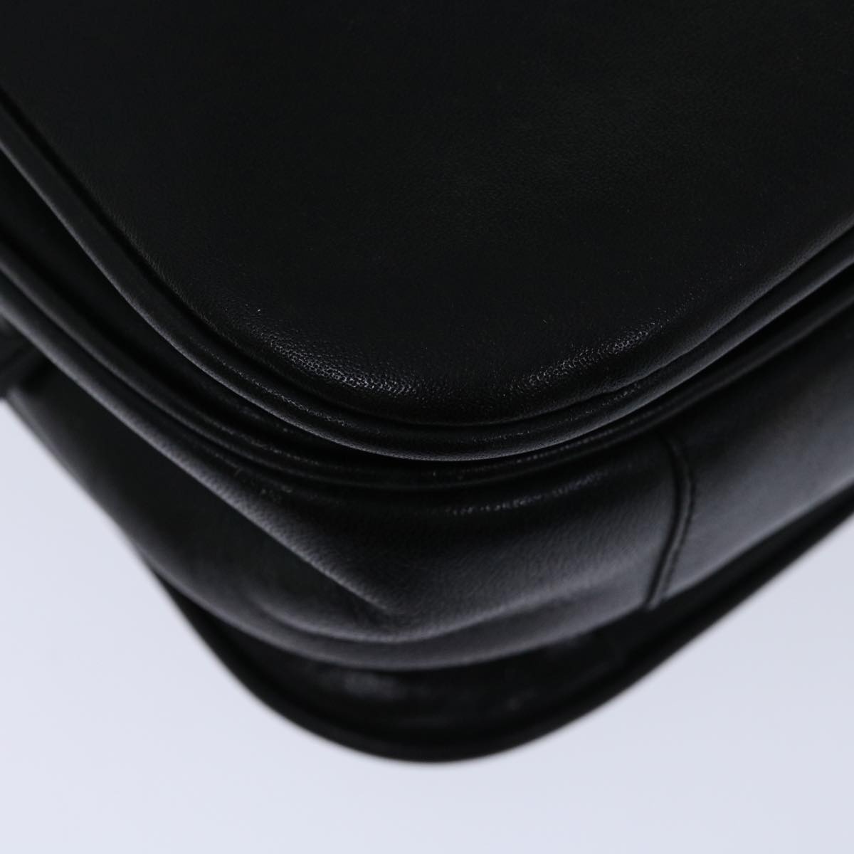 CELINE Hand Bag Leather Black - 16