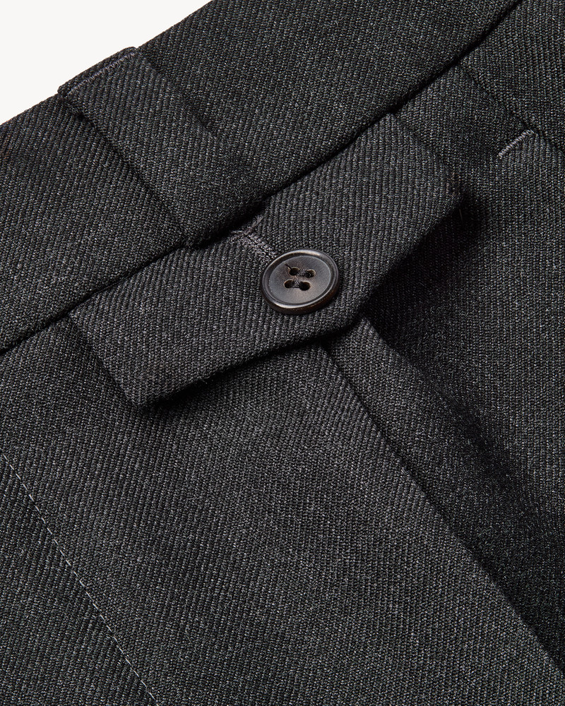 TAPERED PANTS IN FELTED WOOL GABARDINE 4
