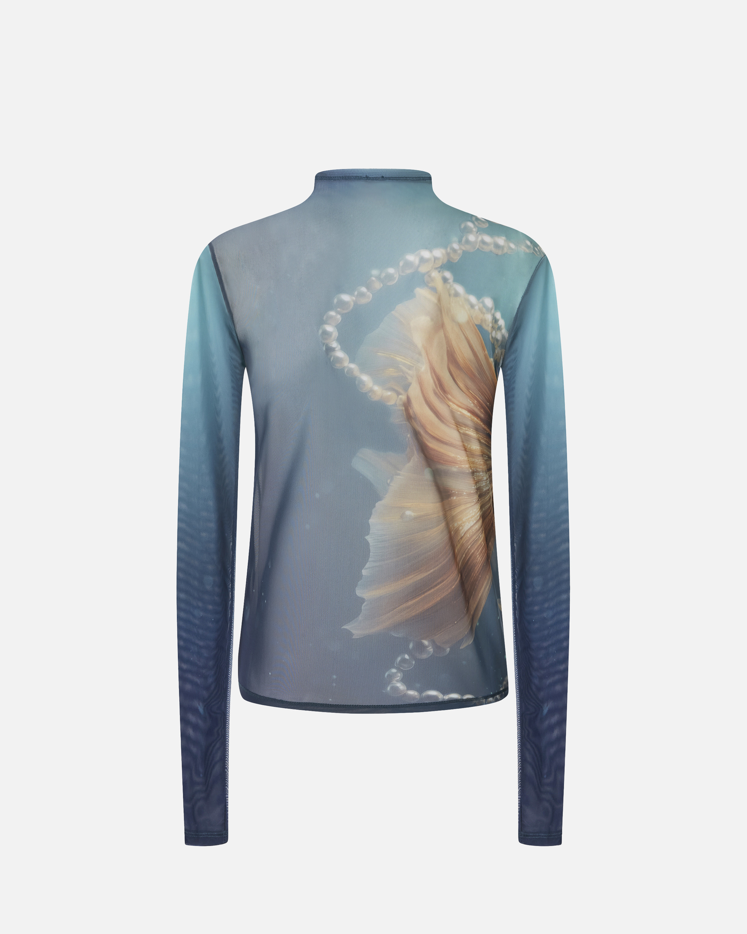 PRINTED TULLE SWEATER - 6