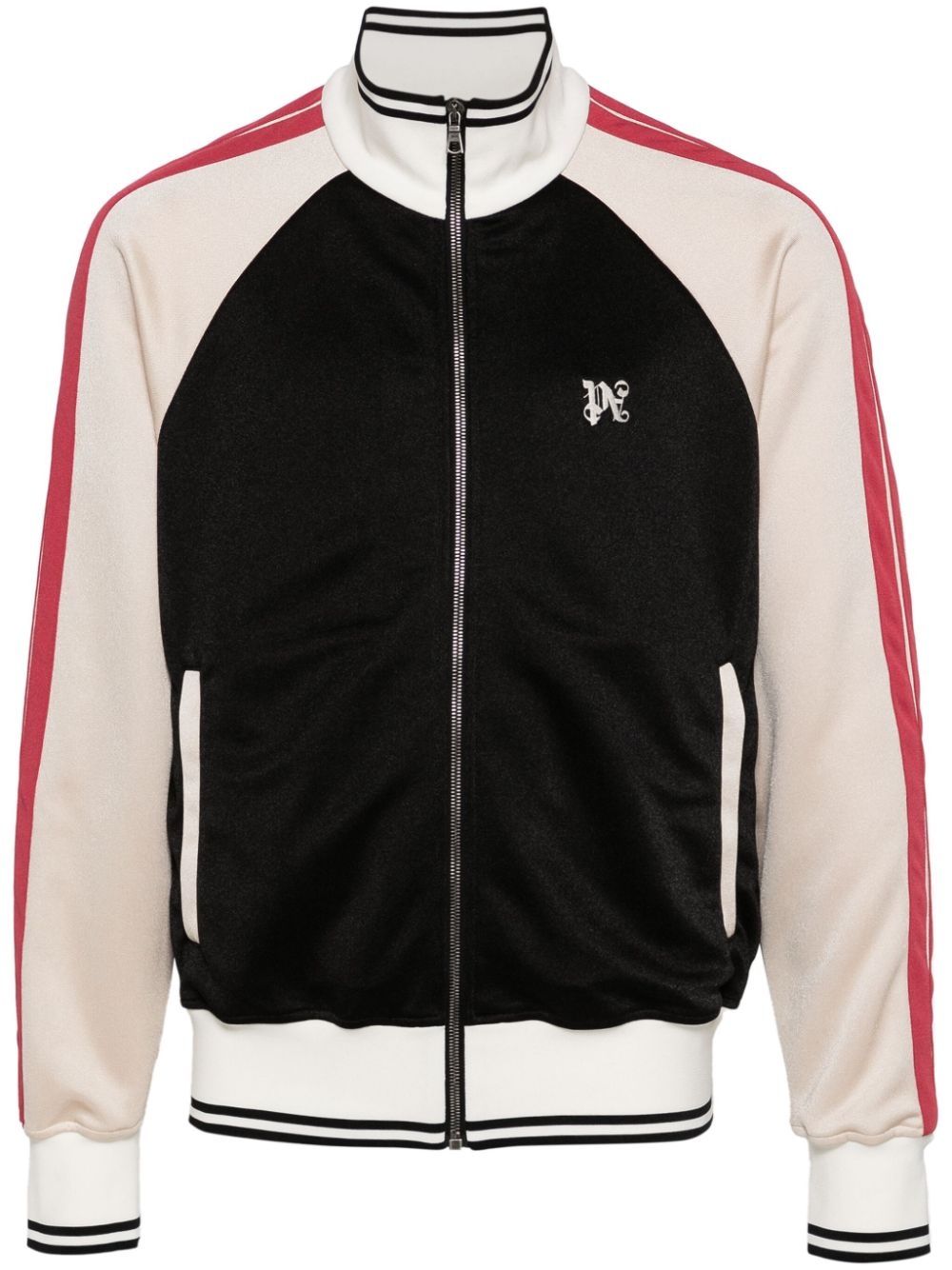 monogram colour-block track jacket - 1