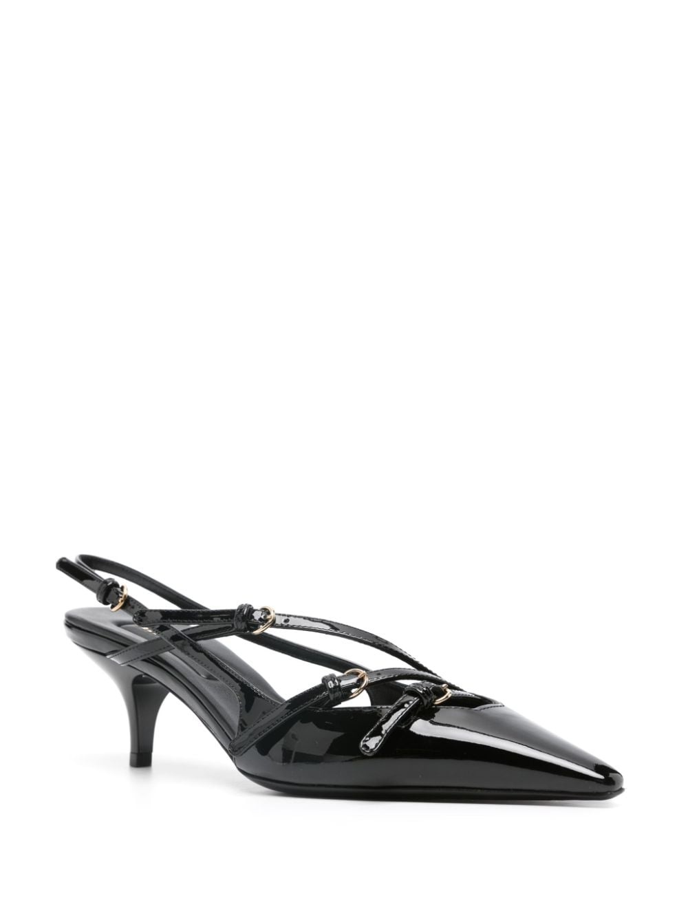 buckle-embellished slingback pumps - 2