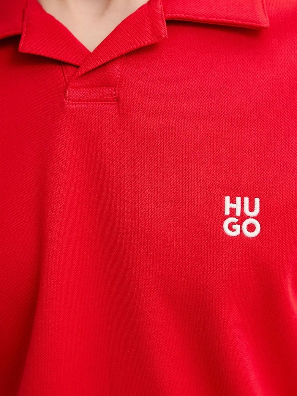 point-collar panelled polo shirt - 4