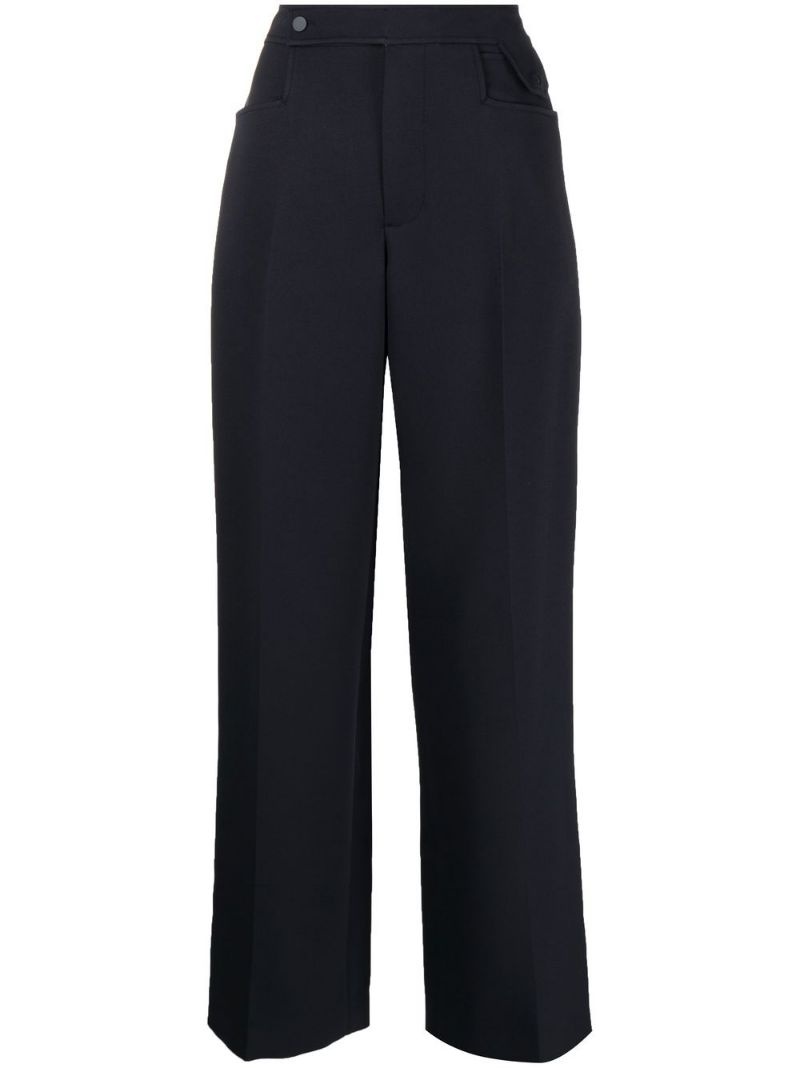 pocket-point wide-leg trousers - 1