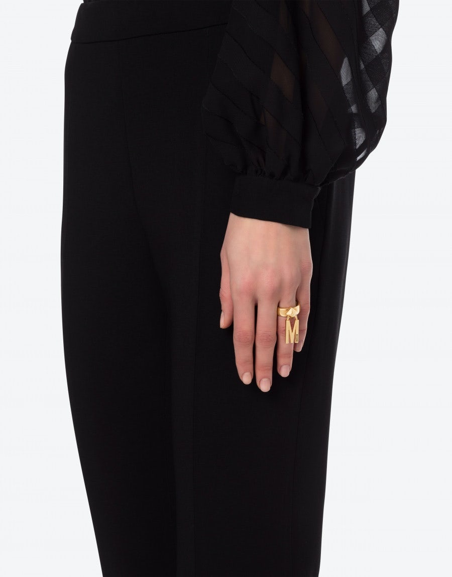 RING WITH M CHARM - 4