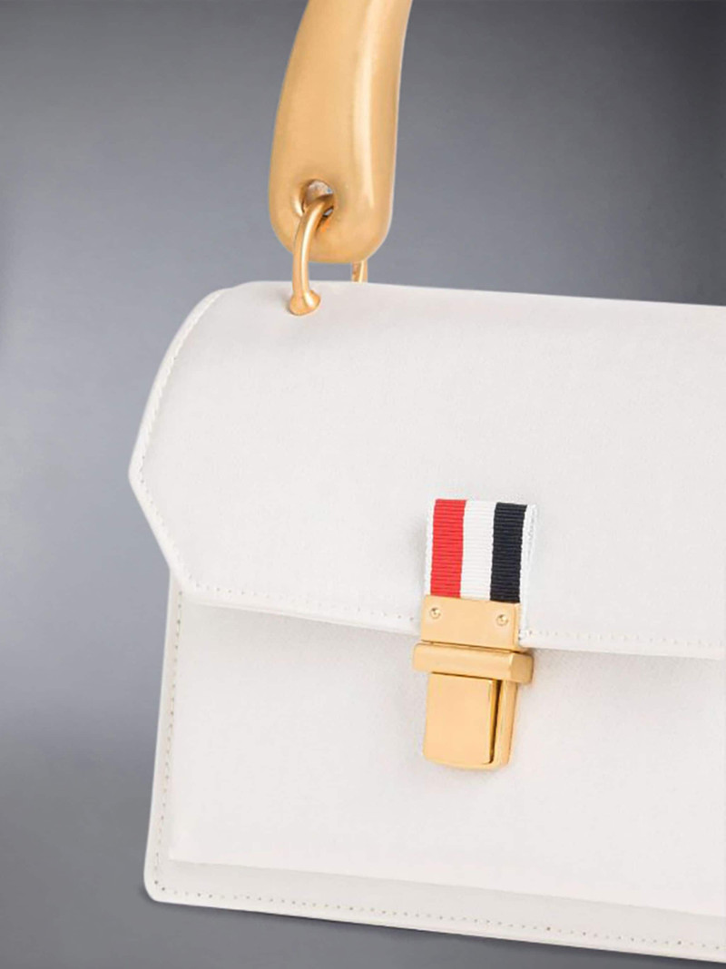Thom Browne Taffeta Metal Handle Mini School Bag outlook