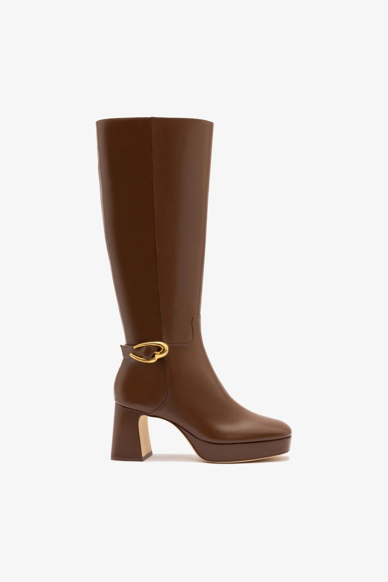 Dolly Verona Hi Boot In Burnt Umber Leather 1