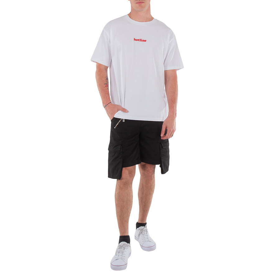 GCDS Hotline Embroidered Cotton T-Shirt - 4