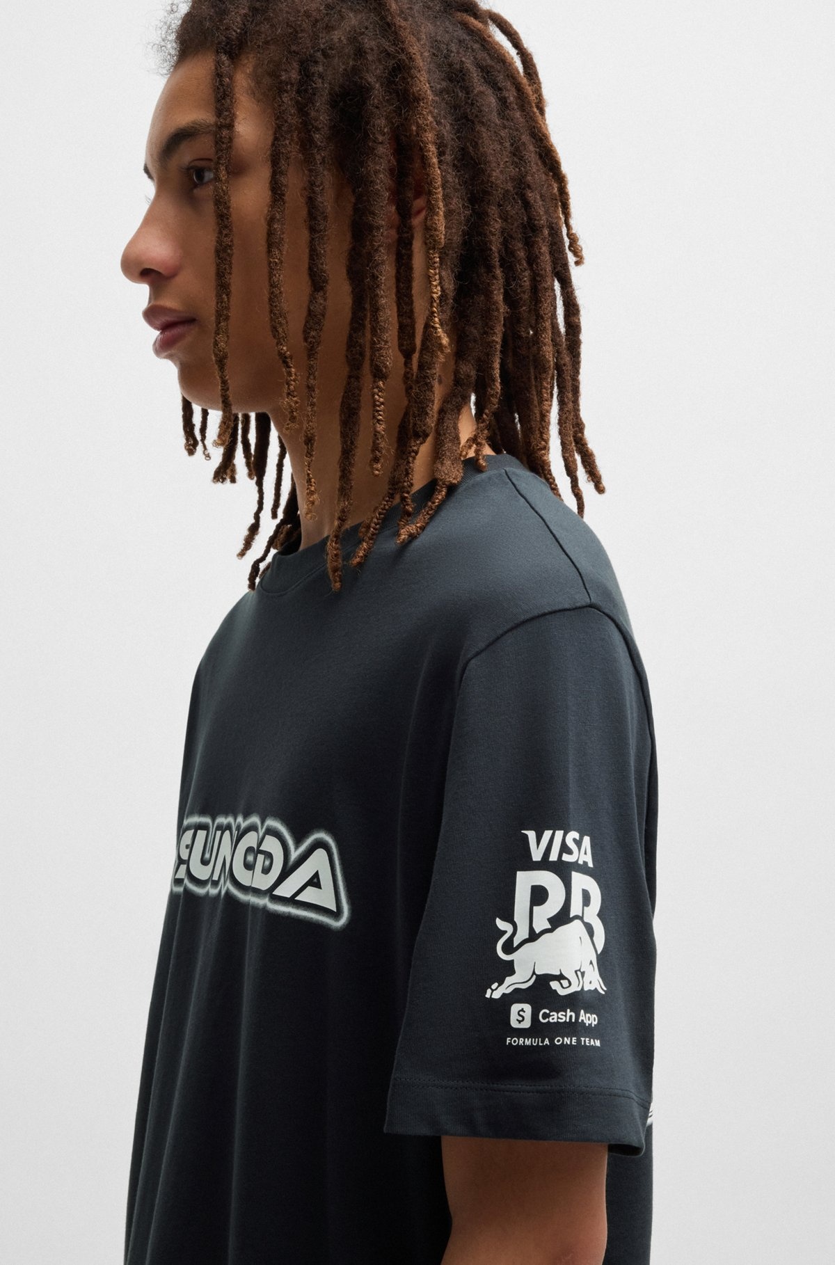HUGO X VCARB FANWEAR T-SHIRT WITH YUKI TSUNODA GRAPHICS - 3