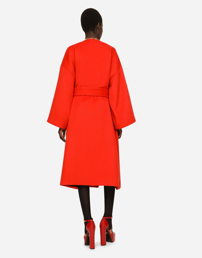 Belted baize coat 5