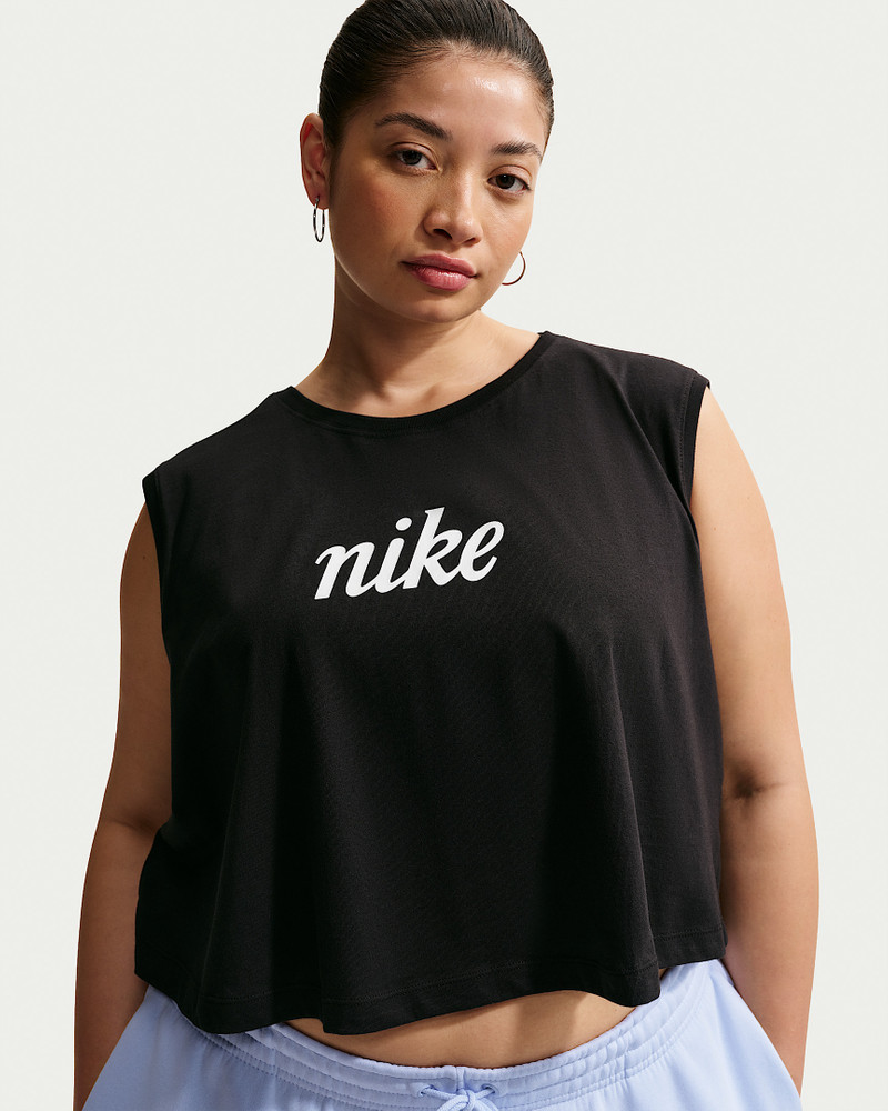 Nike Sportswear Club Women's Loose Cropped Tank Top (Plus Size) 1