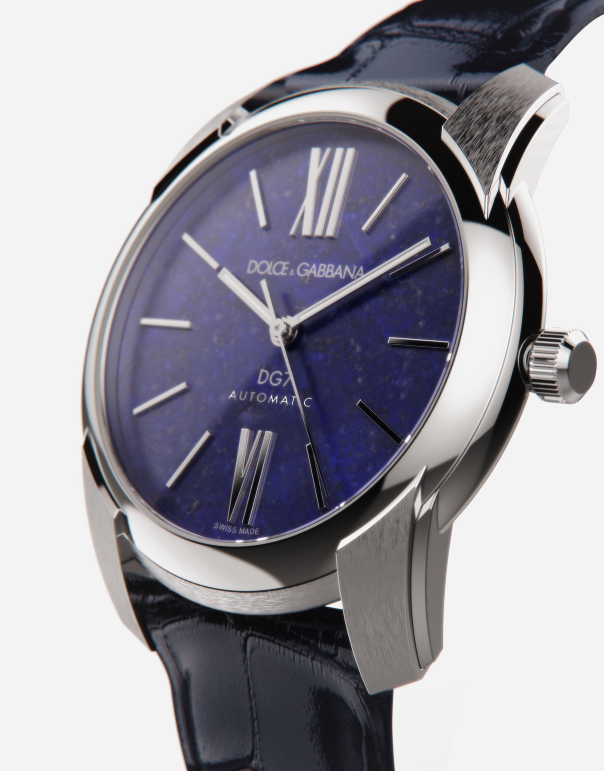 DG7 watch in steel with lapislazuli - 2