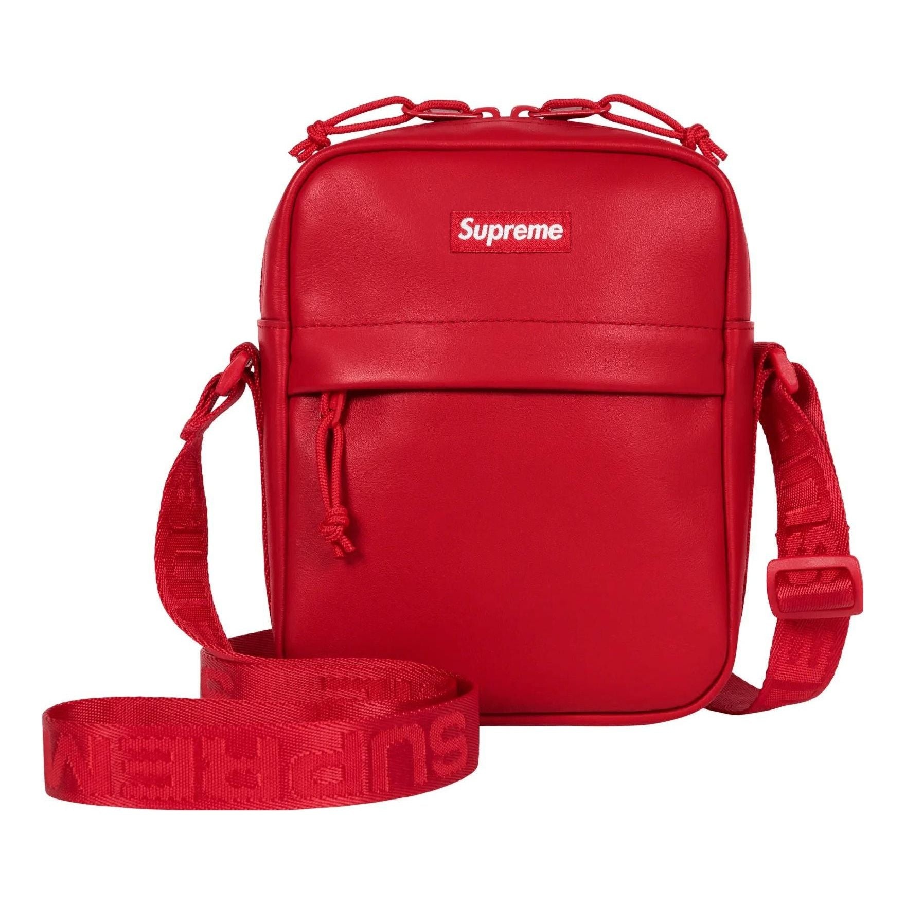 Supreme FW23 Leather Shoulder Bag 'Red' SUP-FW23-0833 - 1