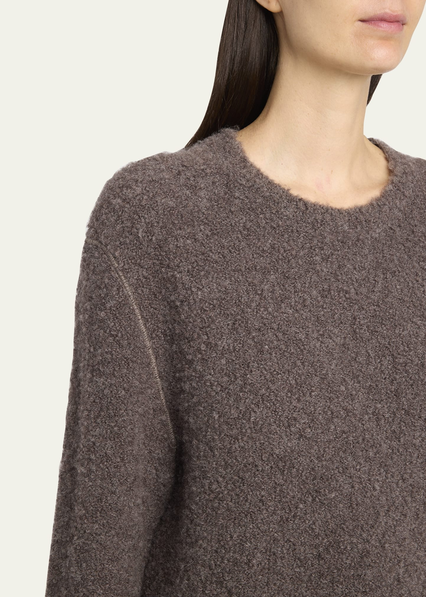 Leorina Cashmere Boucle Knit Sweater - 5