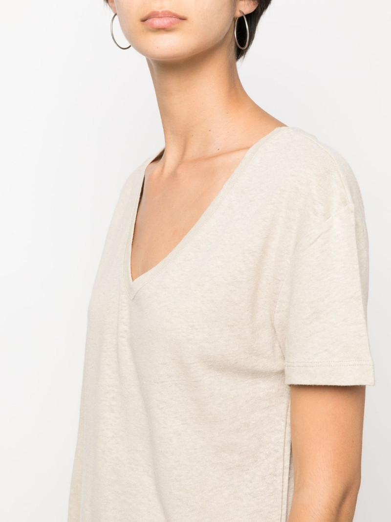 V-neck mélange T-shirt 5