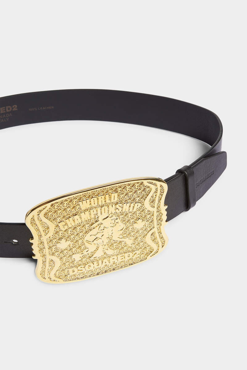 DSQUARED2 BOXEUR PLAQUE BELT 3