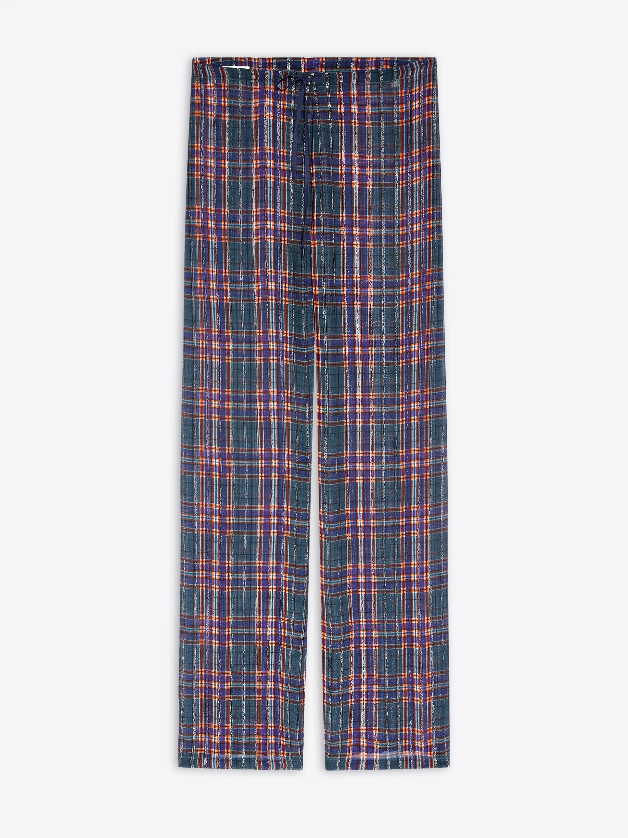ELASTICATED LUREX PANTS - 1