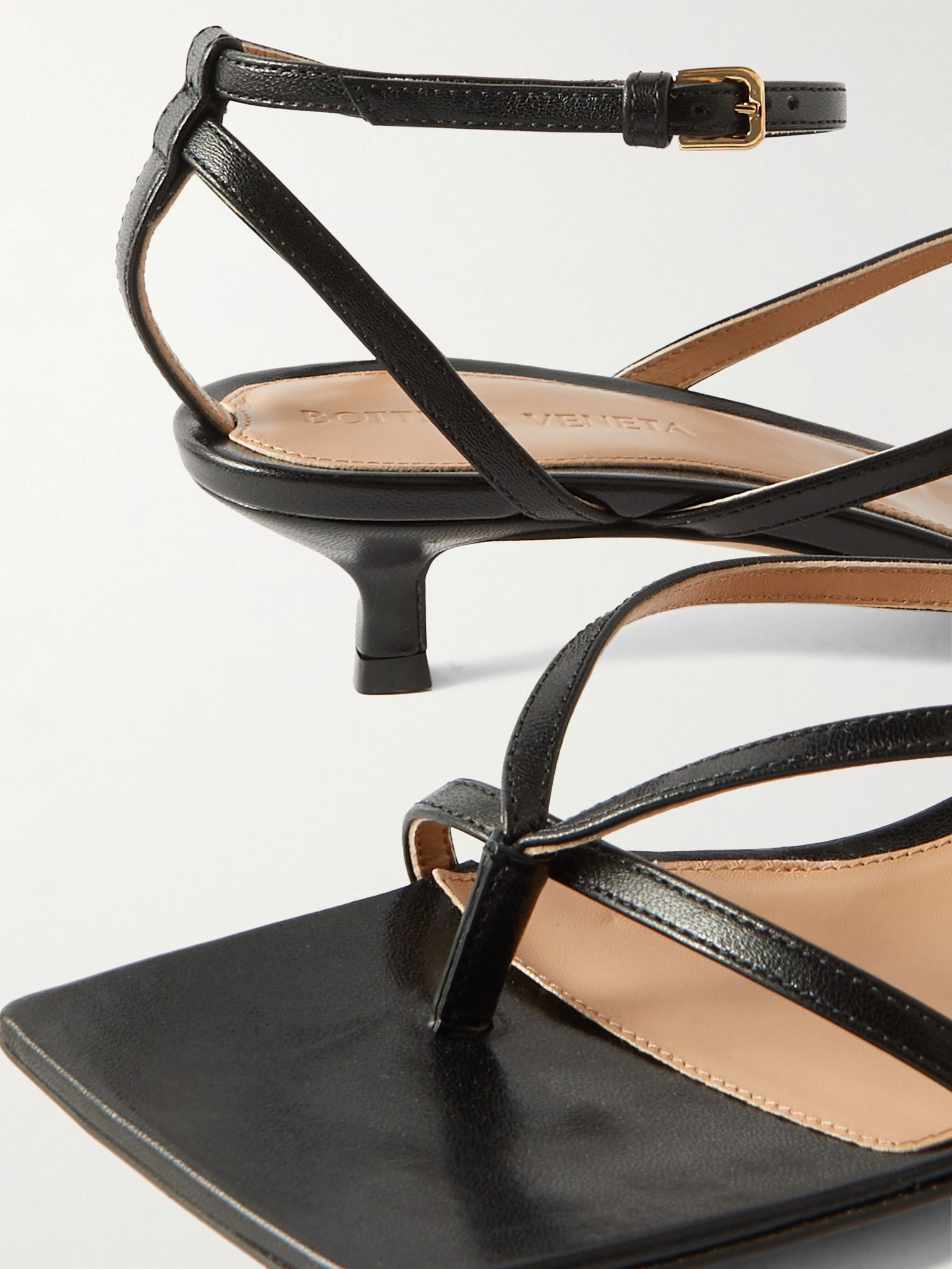 Leather sandals Black - 4