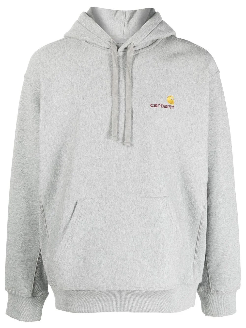 embroidered-logo cotton hoodie - 1