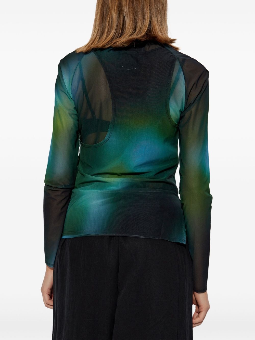 gradient long-sleeve top - 4