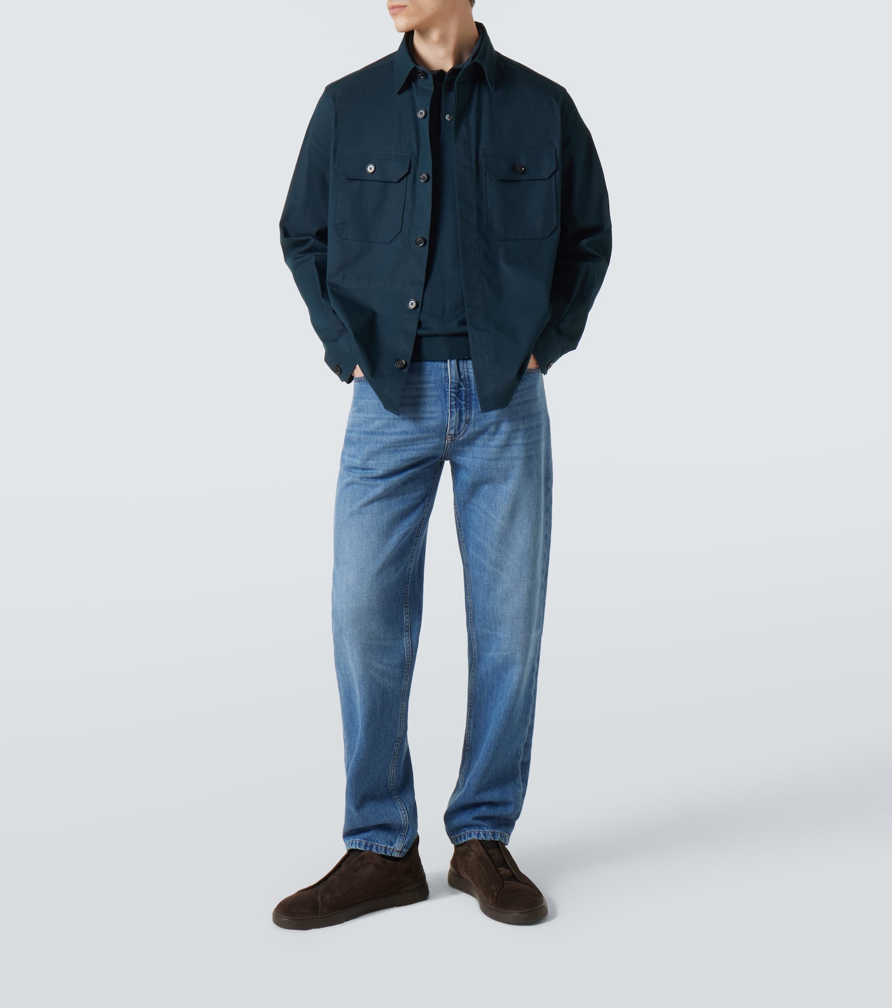 Cotton-blend overshirt - 2
