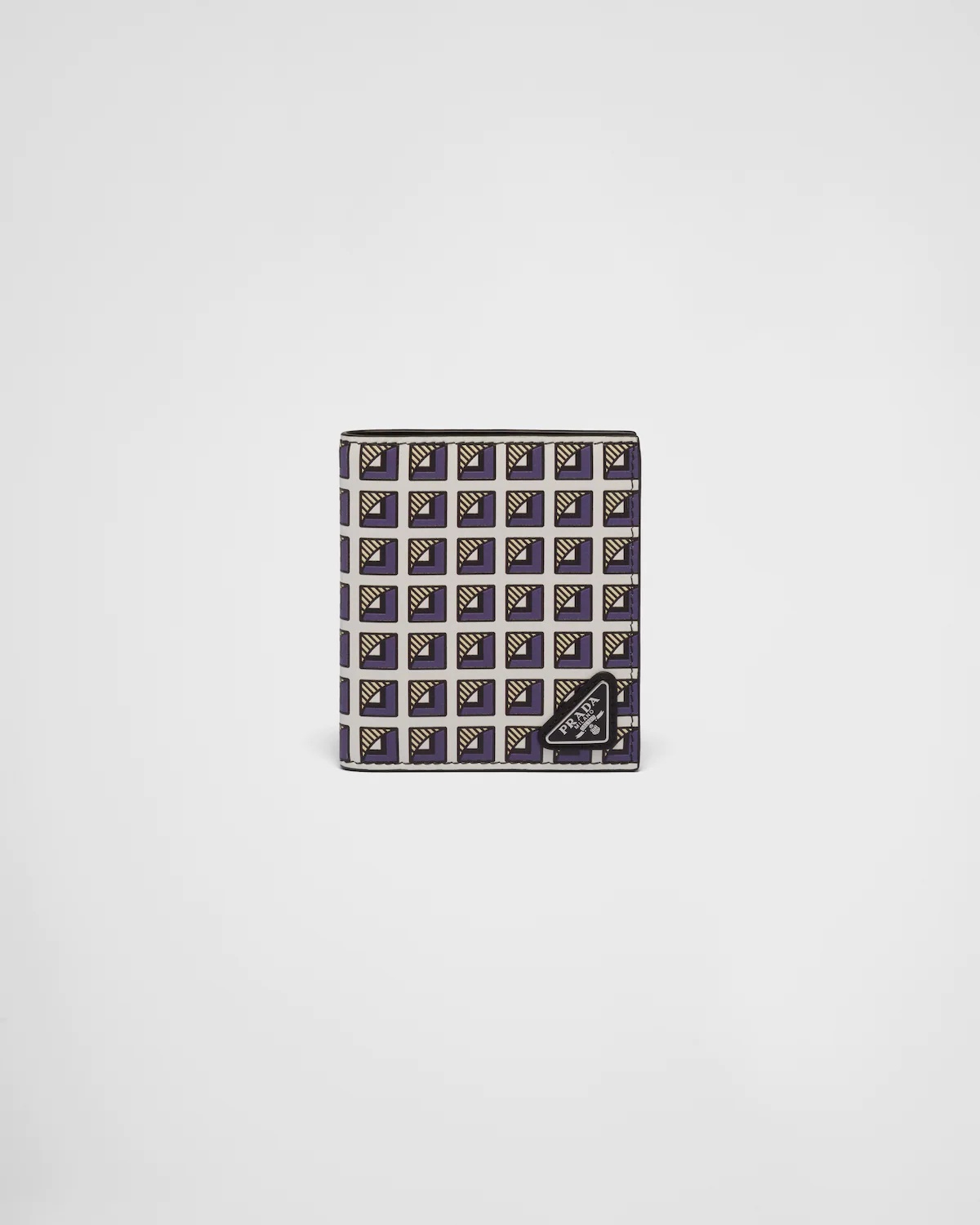 Printed leather wallet - 1