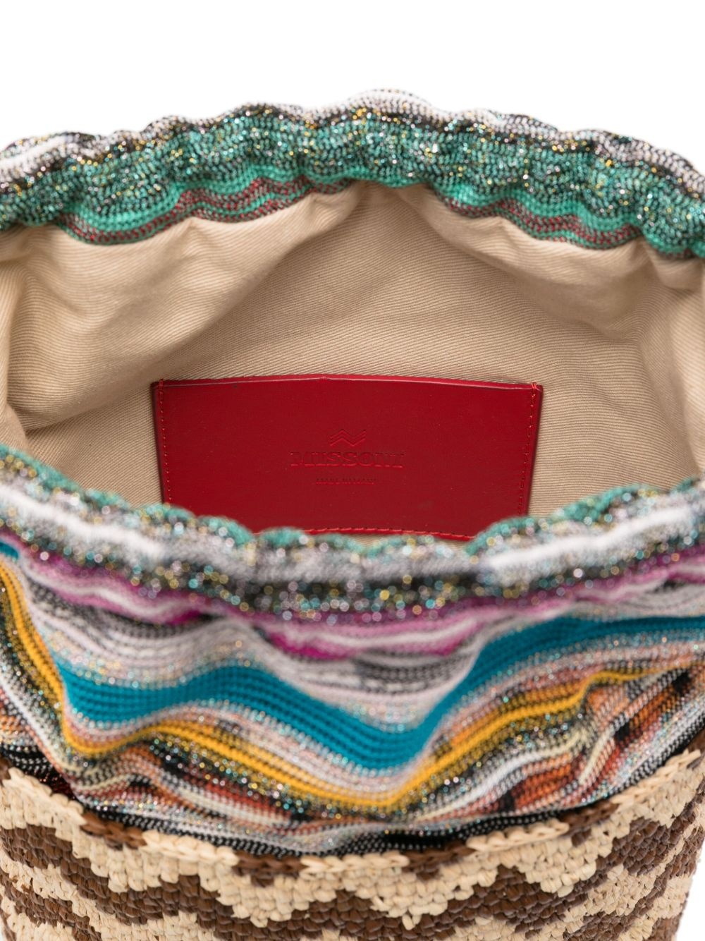 woven bucket bag - 5