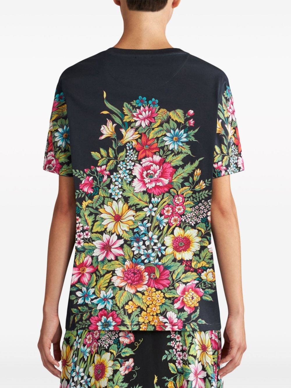 floral-print cotton T-shirt - 4