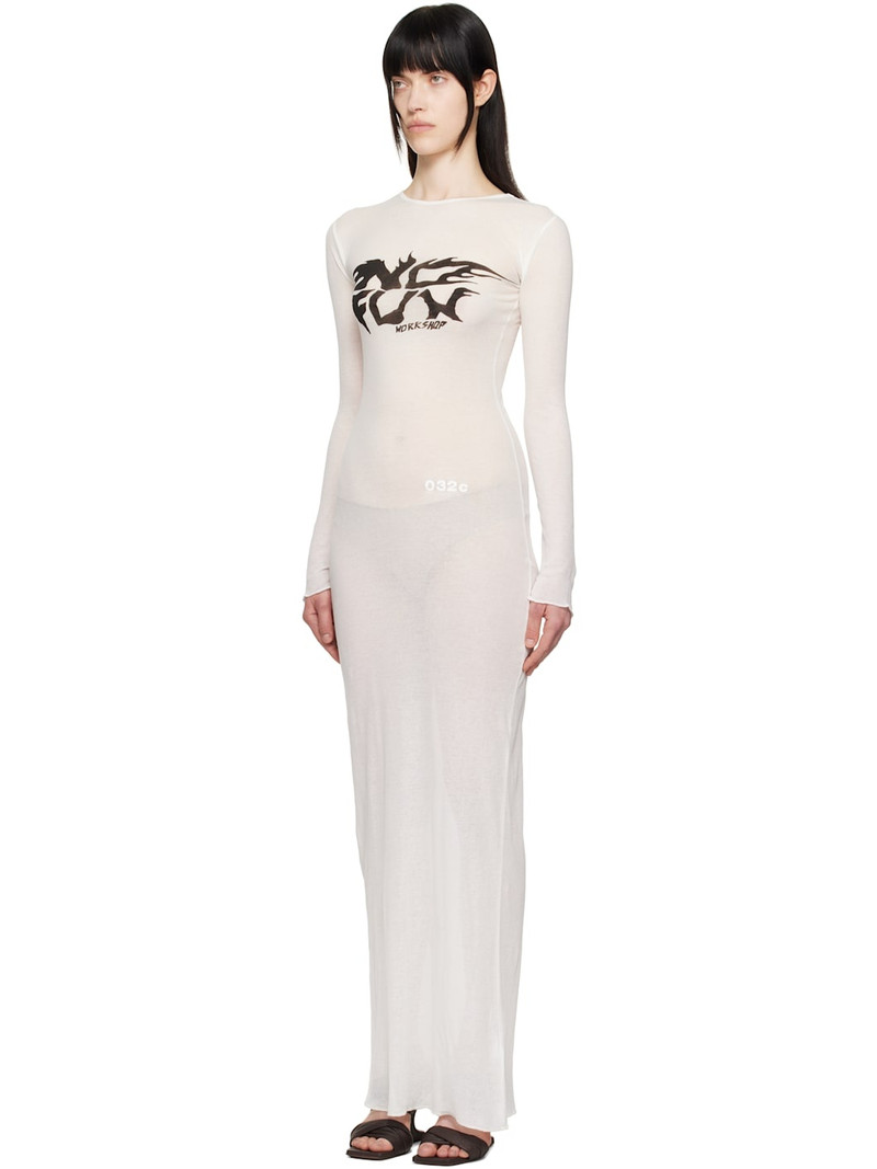 032c White Black Sun Fine Rib Maxi Dress outlook