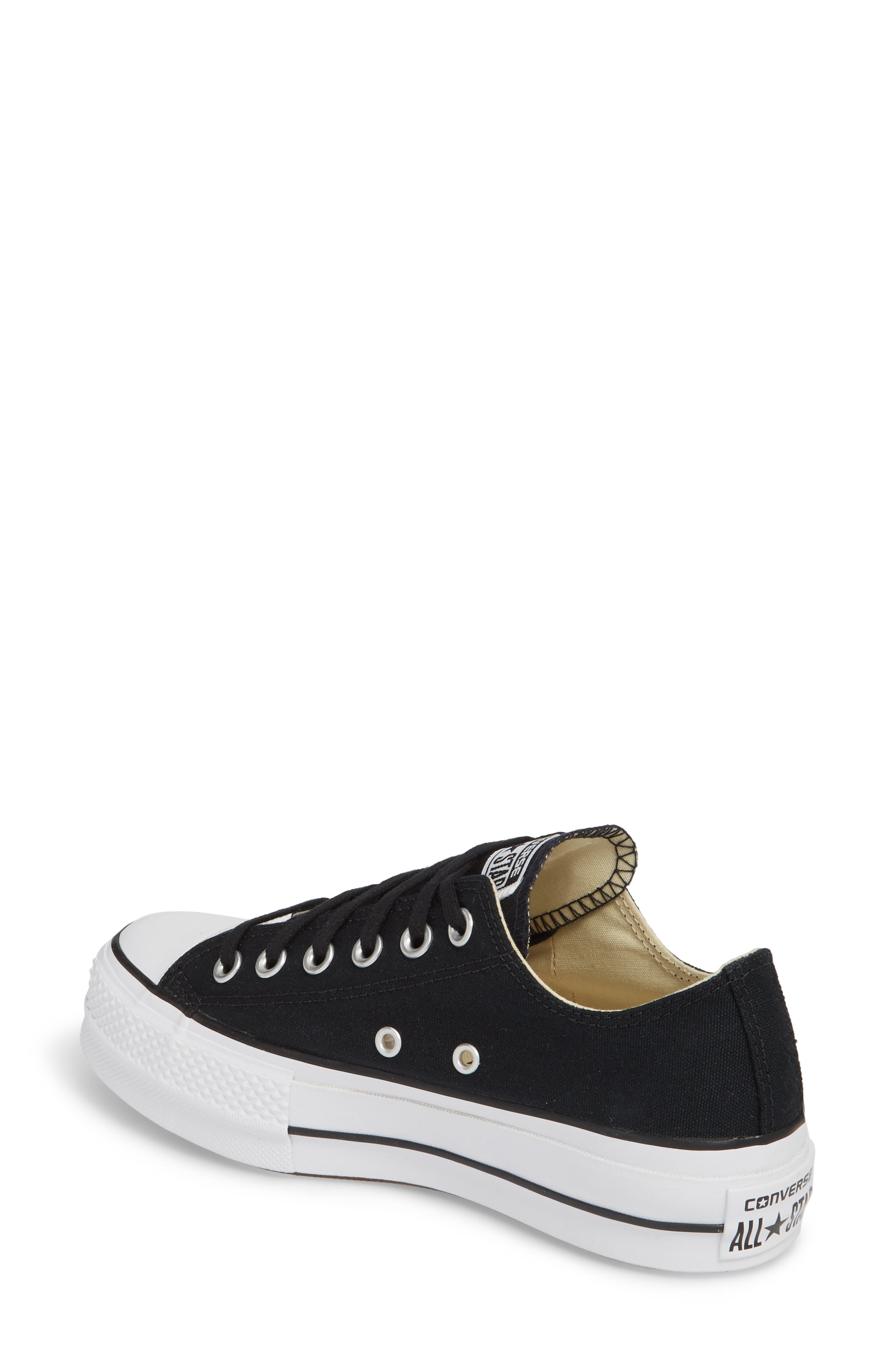 Converse Chuck Taylor® All Star® Platform Sneaker in Black/white/white at Nordstrom - 2