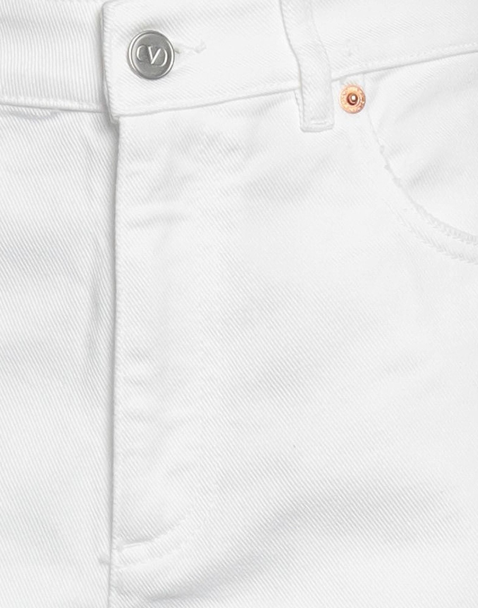 White Women's Denim Shorts - 4