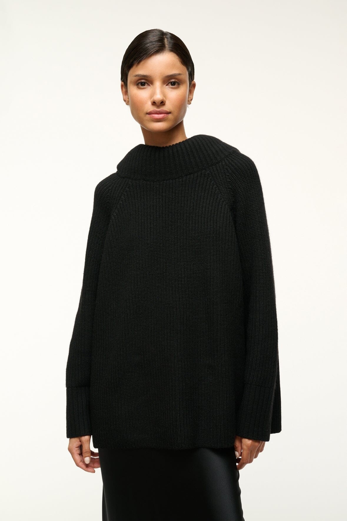 STAUD WAVERLY SWEATER BLACK - 2