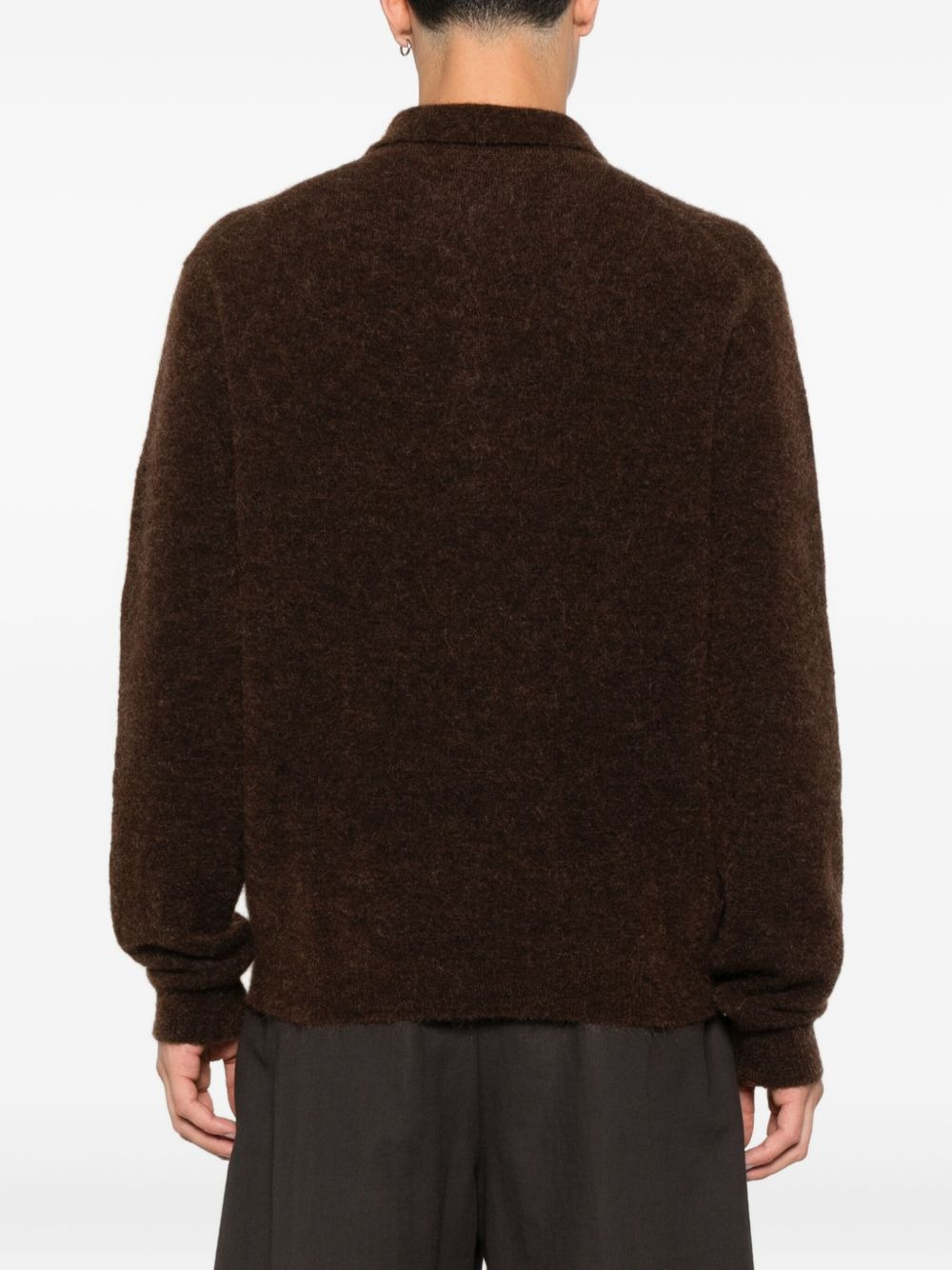 polo-neck buttoned sweater - 4